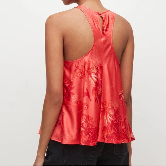 ALLSAINTS PRINTED SILK BLEND TOP - Picture 6 of 8